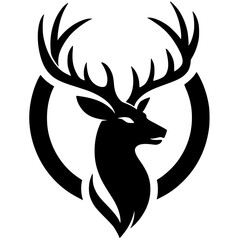Deer head silhouette