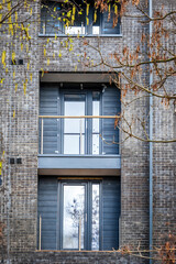 New aparments building construction site in england uk.