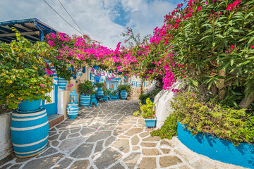 Prodromos village, in Cyclades Archipelago, Greece.