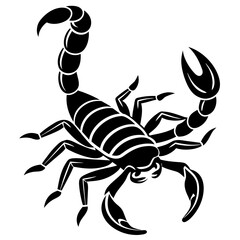 scorpion tattoo vector, black scorpion silhouette vector illustration,icon,svg,scorpion characters,Holiday t shirt,Hand drawn trendy Vector illustration,scorpion on a white background