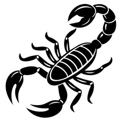 scorpion tattoo vector, black scorpion silhouette vector illustration,icon,svg,scorpion characters,Holiday t shirt,Hand drawn trendy Vector illustration,scorpion on a white background