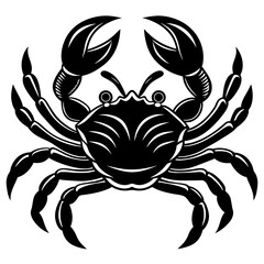 black and white crab, black crab silhouette vector illustration,icon,svg,crab characters,Holiday t shirt,Hand drawn trendy Vector illustration,scorpion on a white background