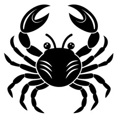 black and white crab, black crab silhouette vector illustration,icon,svg,crab characters,Holiday t shirt,Hand drawn trendy Vector illustration,scorpion on a white background