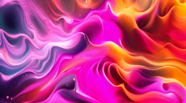 Mesmerizing 3D Abstract Multicolor Visualization. space for text