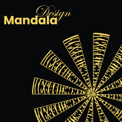 Creative Luxury mandala design template.