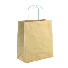 A brown paper bag with handles