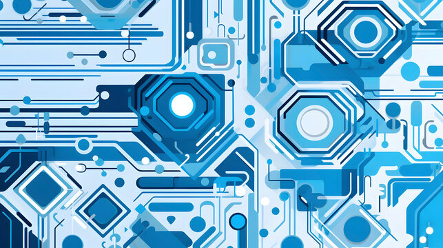 Technology blue computer machine pattern abstract graphic poster web page PPT background