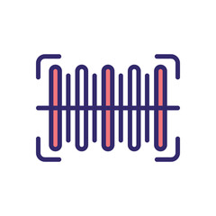Barcode vector icon