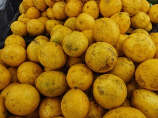 Fresh lemon fruit.