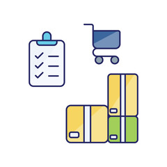 Package Box vector icon, online shopping vector concept icon
