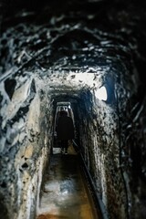 Obraz premium Saalfeld Fairy Grottoes cave with minerals, amusement park in Thuringia