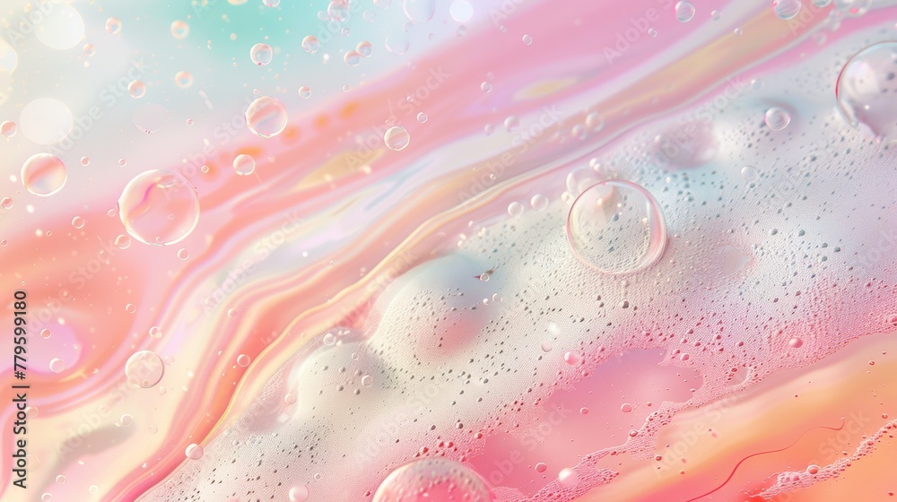 Aufkleber this abstract pastel marble is backed with foam bubbles...