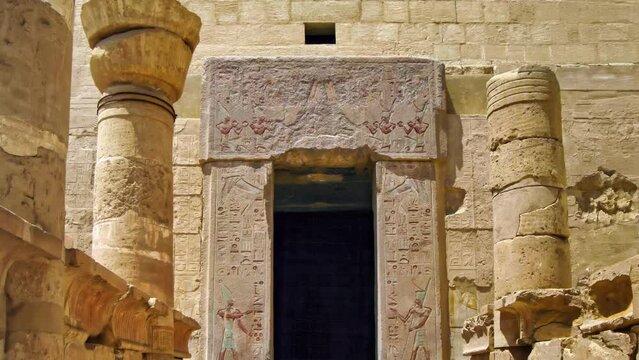 Entrance to a Tomb at Queen Hatshepsut Temple, West Bank of the Nile, Egypt