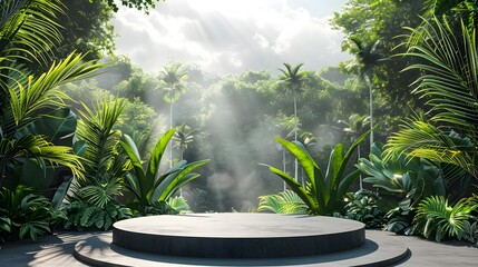 Tropical Canopy Showcase: Innovating Product Presentation in Nature's Embrace