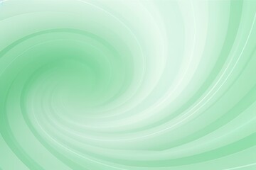 Mint Green background, smooth white lines, radians swirl round circle pattern backdrop with copy space for design photo or text