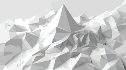 Fototapeta na wymiar Gray Pyramid Background White Vector. Element Classic