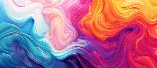 A vibrant closeup of a swirling pattern of Purple, Pink, Violet, Magenta, and Electric blue paint resembling petals, creating an artful and colorful design - obrazy, fototapety, plakaty