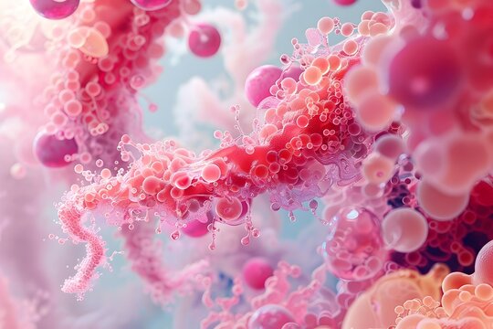 HbA1c's Abstract 3D Representation: A Stunning Visualization of its Biological Significance