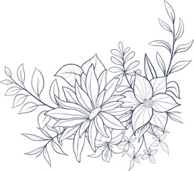 bouquet of flowers with a few leaves