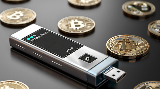 Hard wallet of cold hardware wallet. Hardware wallet for cryptocurrency.