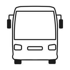 Bus icon.Bus vector icon. Public transport symbol.