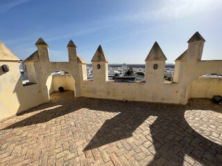 View over the city Conil de la Frontera from Torre de Guzman