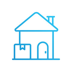 Home delivery vector icon
