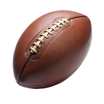 American football isolated on a transparent background.