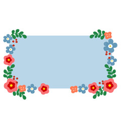 Label - colorful flowers label