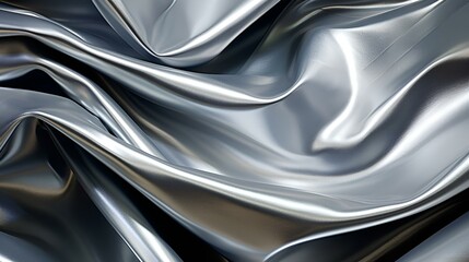 shiny chrome silver background
