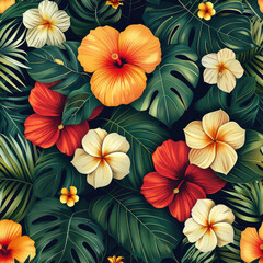 Floral Patterns seamless for background