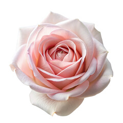Pink rose isolated on transparent background. Beautiful flower for your design.