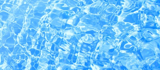 Blue water ripple surface in swimming pool