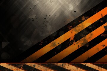 Peach black grunge diagonal stripes industrial background warning frame, vector grunge texture warn caution, construction, safety background with copy space for photo or text design