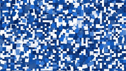 Dark blue and white chaotic geometric pattern for seamless abstract design background