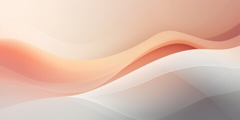 Peach gray white gradient abstract curve wave wavy line background for creative project or design backdrop background  - obrazy, fototapety, plakaty
