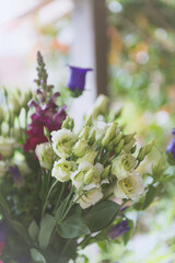 delicate white lisianthus flower
