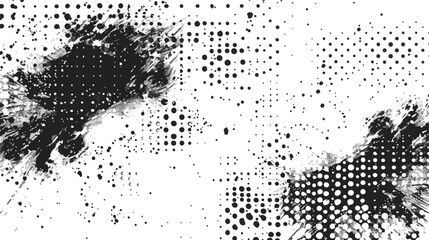Halftone abstract background. The monochrome texture
