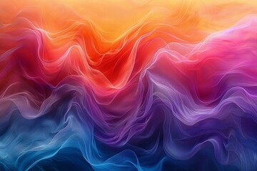 Siren gradient abstract allure in a symphony of mesmeriz - obrazy, fototapety, plakaty