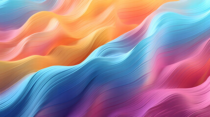 Digital rainbow color mountain wavy curve abstract graphic poster web page PPT background