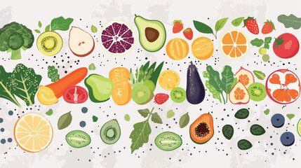 Healthy food clean eating selection fruit vegetable s