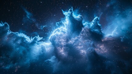 Fototapeta na wymiar Cosmic nebula in deep space