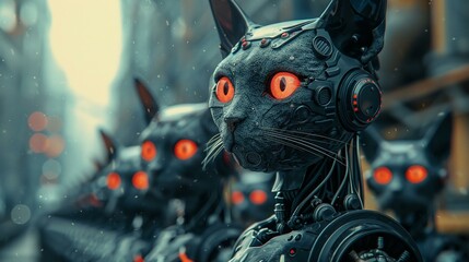 Feline bots the face of AI law gaze over a future societ