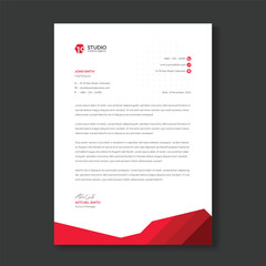 Modern business and corporate letterhead template