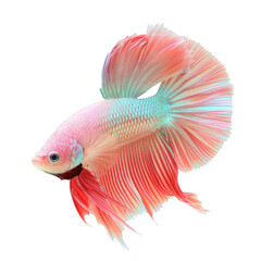 Fototapeta premium A fish close-up with a Transparent Background