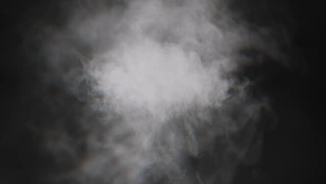 Smoke Cloud Coming Forward Background/ Motion graphics of a smoke cloud background flowing and coming slowly forward with depth of field blur