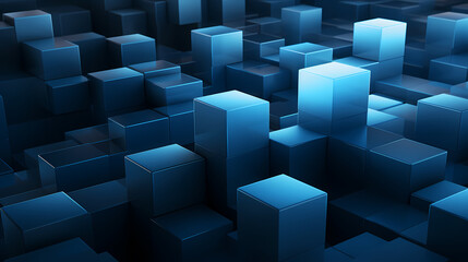 Abstract background of cubes, clean modern business slideshow pattern