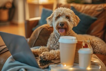 Labradoodle ordering online for delivery using technology like humans