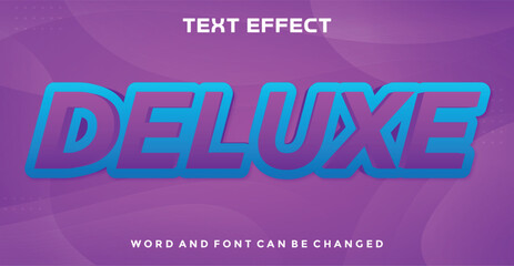 Deluxe editable text effect