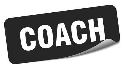 coach sticker. coach label